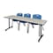 Kobe Rectangle Training Table, 84" W, 29" H, Laminate Top, Maple MKTRCT8424PL47BE - alternate 1